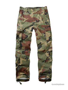 Women's Cargo Pants Relaxed Fit 97% Cotton 3% Spandex Ripstop